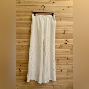bryn Walker Cream Wide Leg Pants